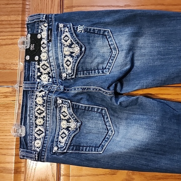 Miss Me Denim - Miss Me Aztec pattern jeans